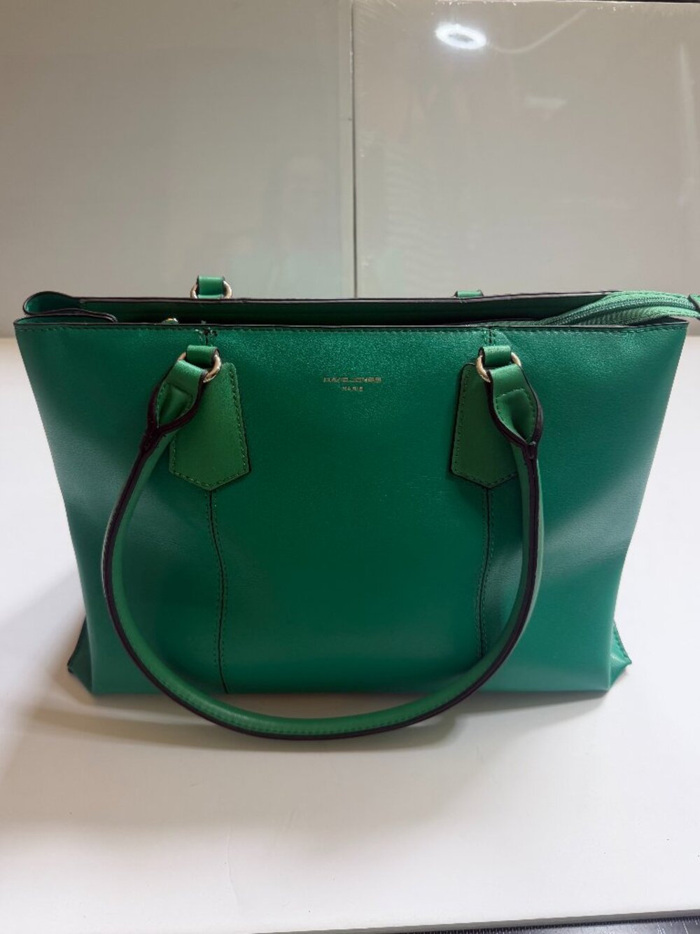 David Jones Paris Kelly Green Tote